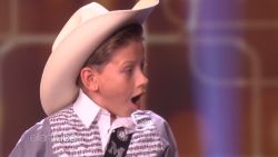 title: Kid Yodeler Mason Ramsey Performs  duration: 00:05:41  site: Youtube  author: null  published: Tue Apr 10 2018 09:00:00 GMT-0400 (Eastern Daylight Time)  intervention: no  description: Ellen welcomed 11-year-old Mason Ramsey, whose video went viral after performing an amazing cover of Hank Williams Sr.'s "Lovesick Blues" at a Walmart. Mason took the stage with the classic track, and Ellen had two big surprises for him!