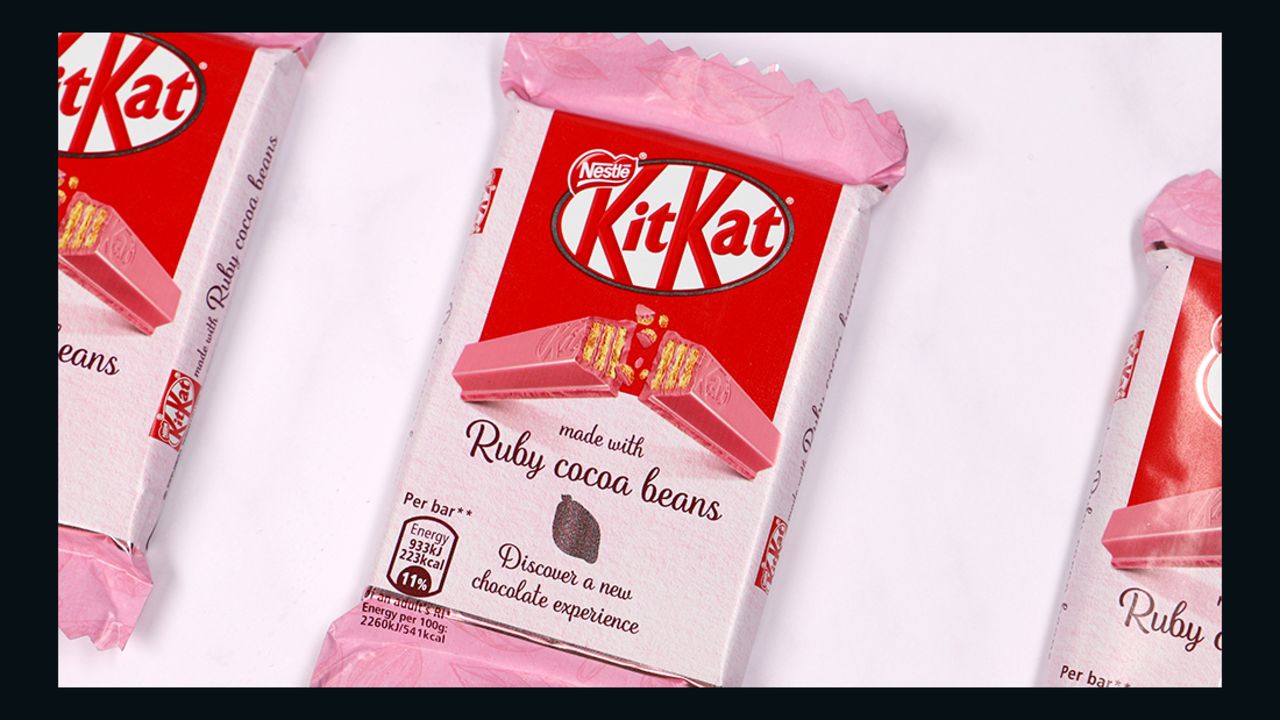 The pink chocolate will be available in the UK from April 16.