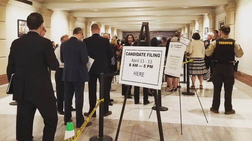 More than 40 people arrived at the Oklahoma State Capitol on Wednesday morning to register to run for office.