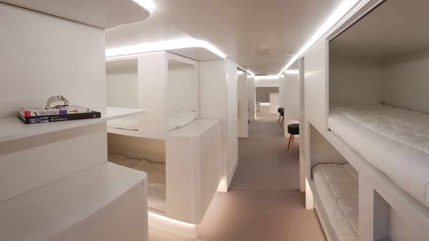 Airbus new sleeping berths in cargo hold
