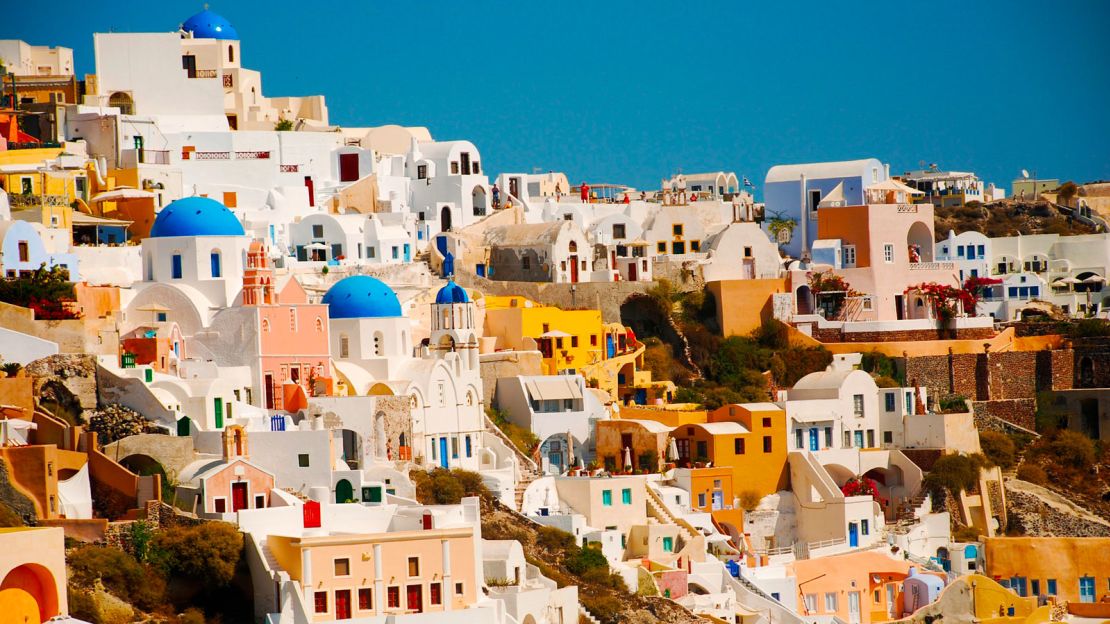 Santorini welcomes around 1.5 million tourists every year.