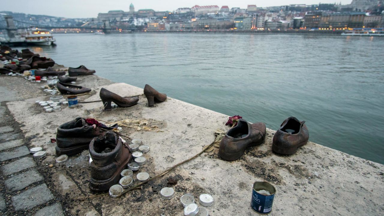 <strong>Shoes on the Danube: </strong>This is a memorial to Jews who were killed during World War II and thrown into river. They were first ordered to remove their shoes.