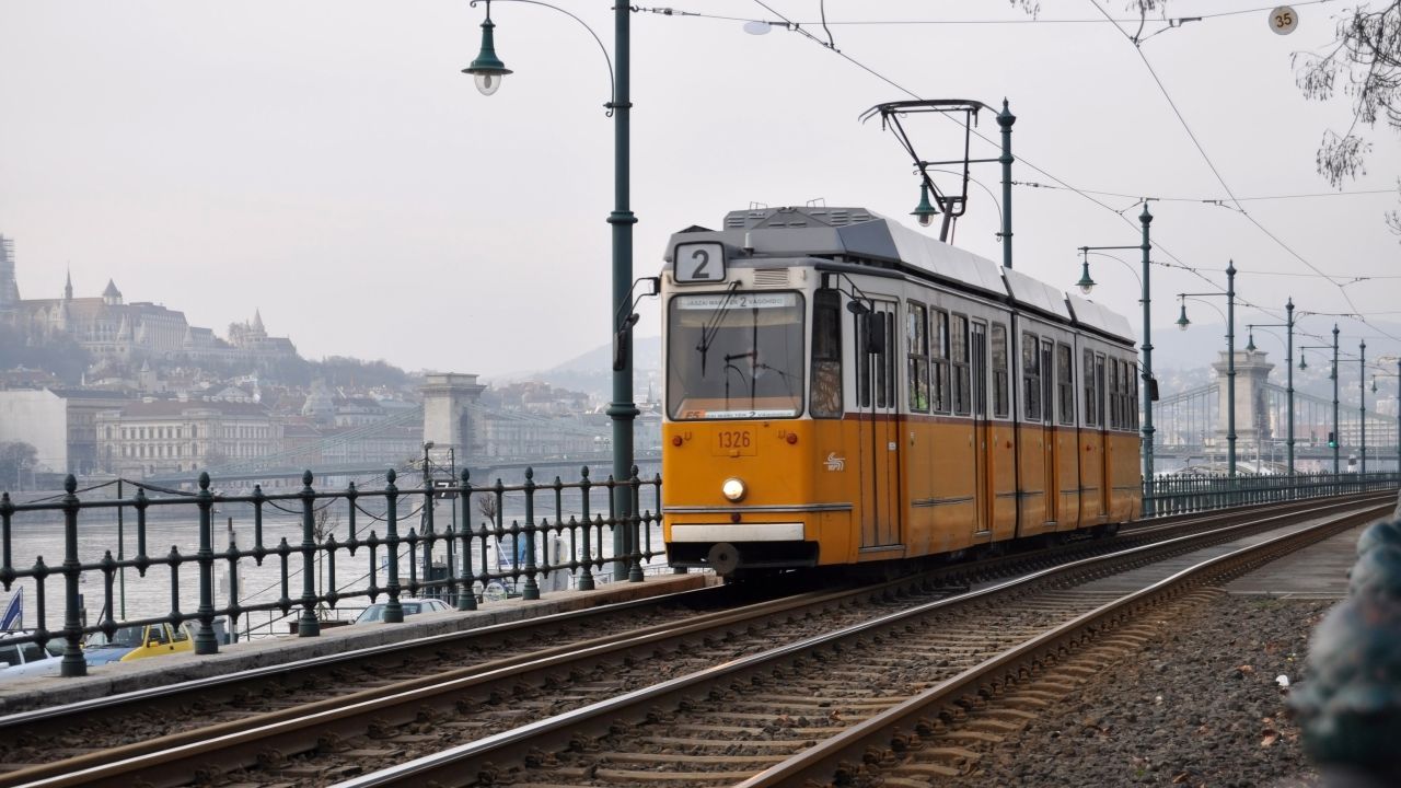 <strong>No. 2 tram:</strong> Budapest's No. 2 tram takes you alongside the Danube for an unforgettable picturesque ride.  