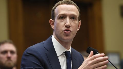 Facebook CEO and founder Mark Zuckerberg testifies during a US House Committee on Energy and Commerce hearing about Facebook on Capitol Hill in Washington, DC, April 11, 2018. / AFP PHOTO / SAUL LOEB (Photo credit should read SAUL LOEB/AFP/Getty Images)