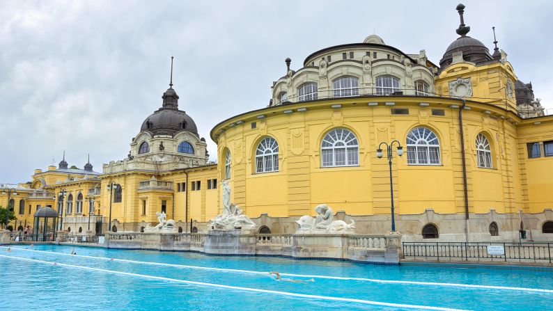 <strong>Szechenyi Thermal Baths:</strong> Hungary is famous for its bathing culture, and Szechenyi is definitely a grand example of it.