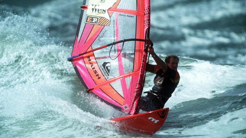 GERMANY - OCTOBER 02:  WINDSURFEN: WC SYLT/2.10.97, Robby NAISH/USA  (Photo by Lutz Bongarts/Bongarts/Getty Images)