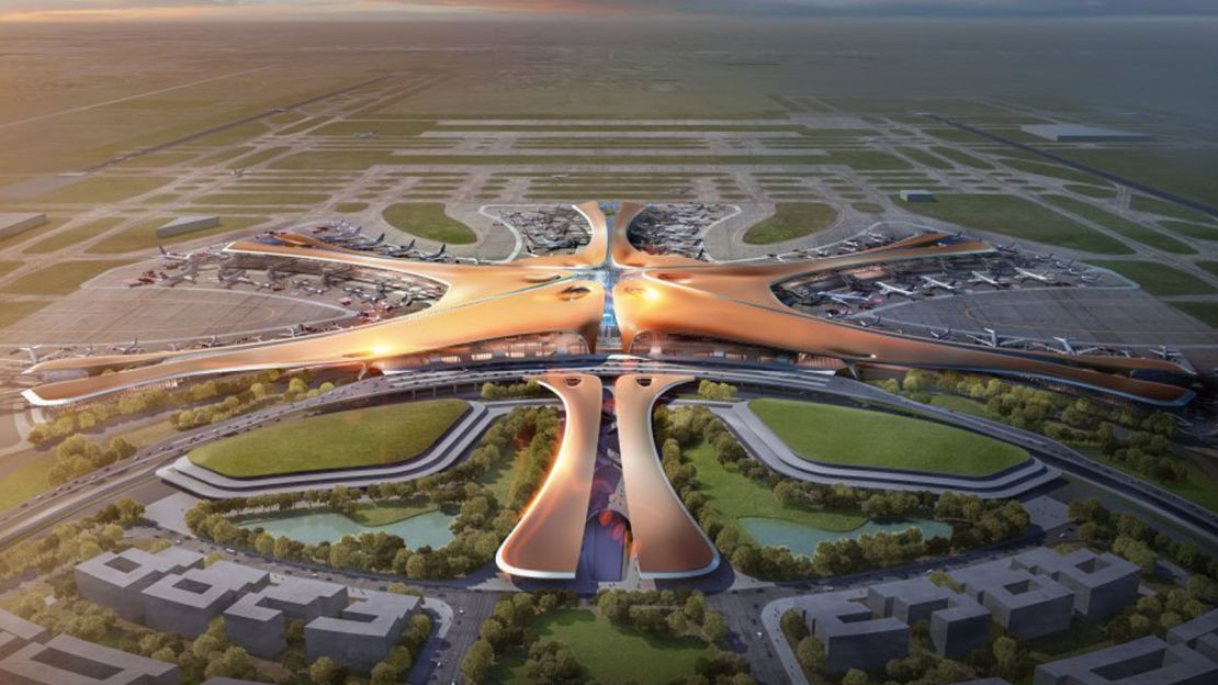 How Daxing Airport will look from the sky.
