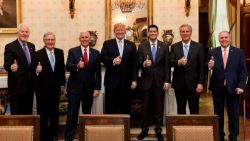 trump republican leadership dinner thumbs up april 11