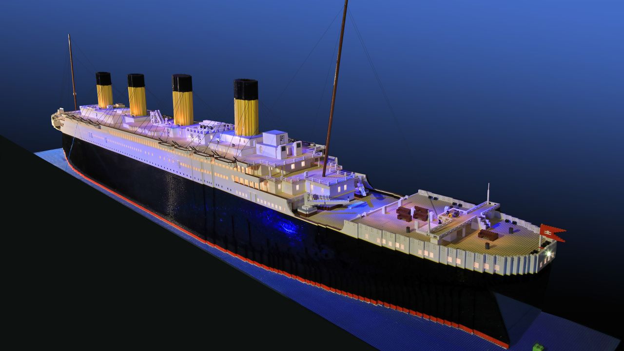 Brynjar Karl Bigisson's Titanic replica is 26 feet long and 5 feet tall.