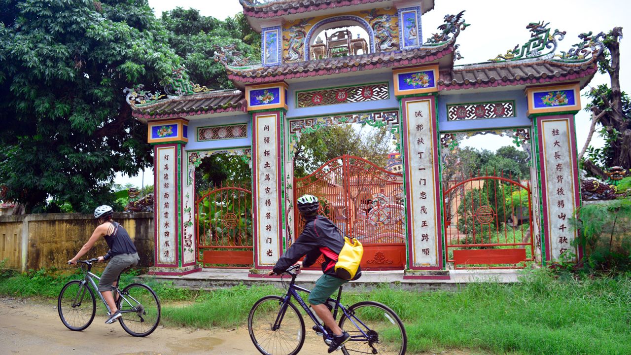 <strong>Tour on two wheels: </strong>Cycle tours are a great way to get around the ancient Imperial City of Hue and the pretty countryside that surrounds it.