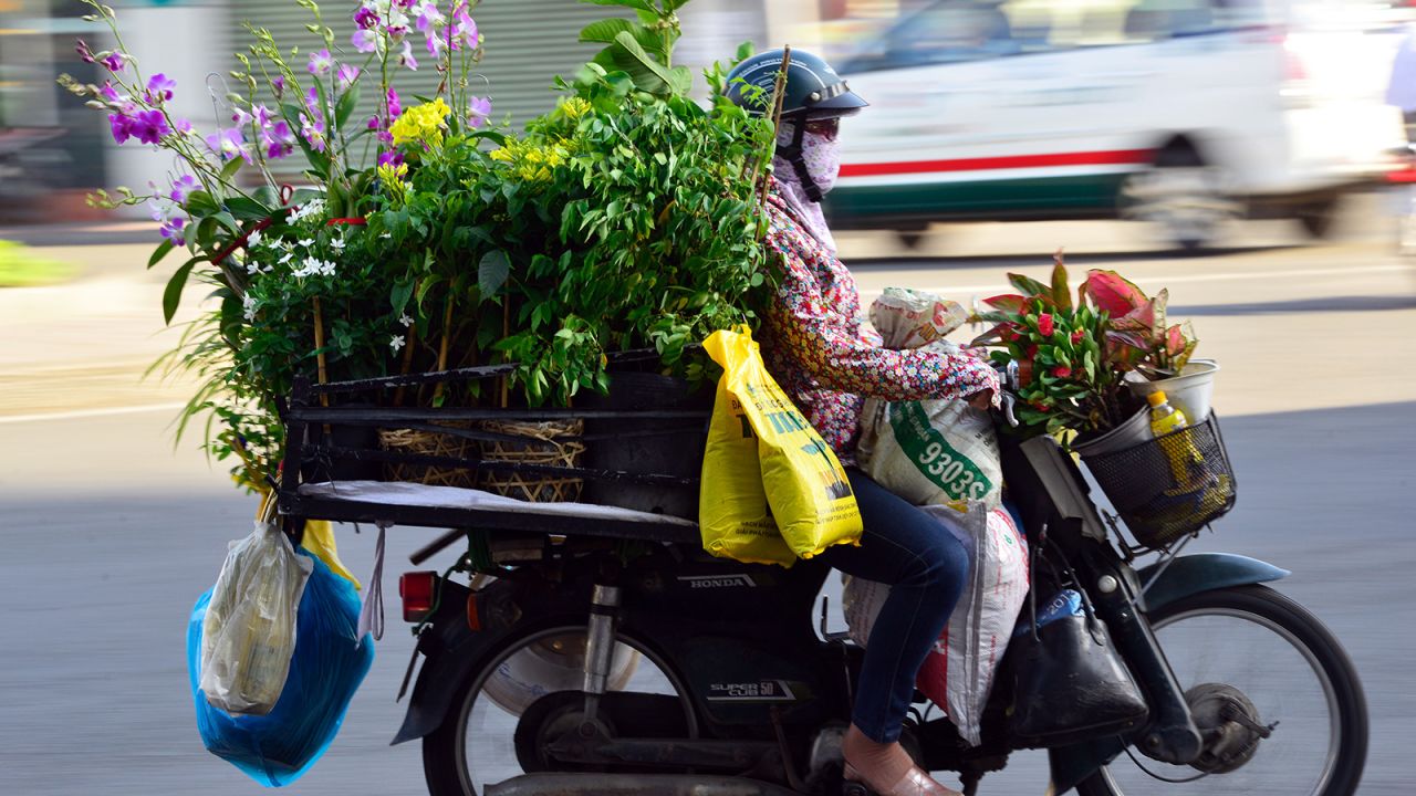 <strong>A country icon: </strong>Vietnam's cargo mopeds -- bikes of burden -- are famous the world over.