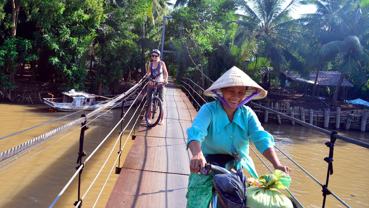 <strong>Touring Vietnam: </strong>The Mekong Delta is a densely populated rural hinterland -- the rice-basket of Vietnam -- and at every turn you meet friendly, smiling locals. 
