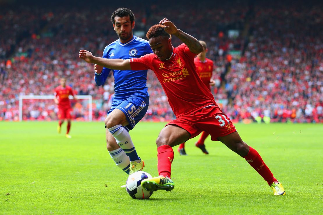 Salah (L) reportedly resolved to one day play for Liverpool after experiencing the Anfield atmosphere during his time at Chelsea.