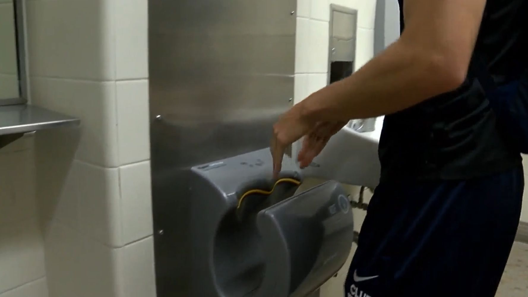 Some kids say hand dryers hurt their ears. A Canadian girl conducted a