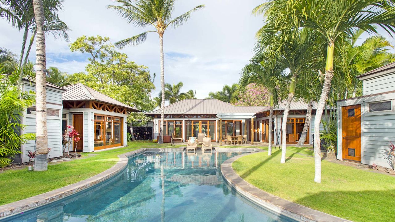 This three-bedroom residence, offered by Exclusive Resorts, is located on Hawaii's Kohala Coast. 