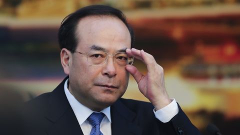 Sun Zhengcai seen at the 2017 National People's Congress in Beijing.