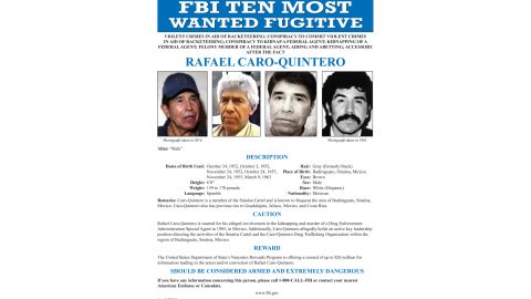 RAFAEL CARO-QUINTERO wanted poster