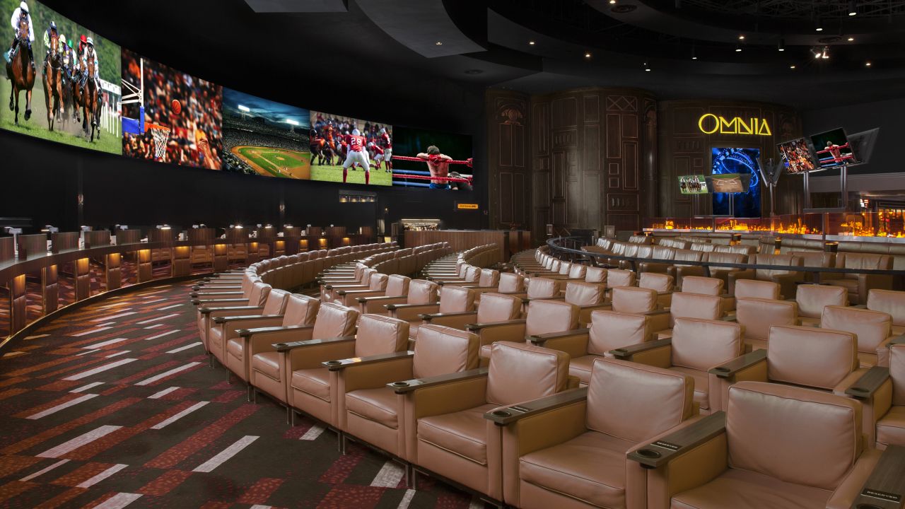 <strong>Caesars Palace: </strong>The sports book inside Caesars Palace is a sports-lover's paradise that delivers a tailgating-style experience during big games to this 15,580-square-foot corner of the gaming floor. 