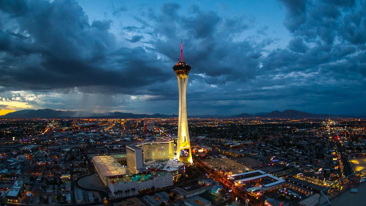 <strong>Stratosphere Casino, Hotel & Tower: </strong>See the dazzling lights of Sin City from over a thousand feet in the sky. For the brave, take a daring ride above the city with Stratosphere's thrill rides. 