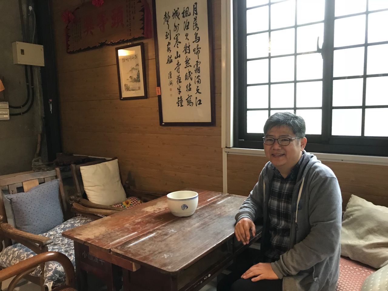 Martin Yen at his cafe, Six Door Tea.