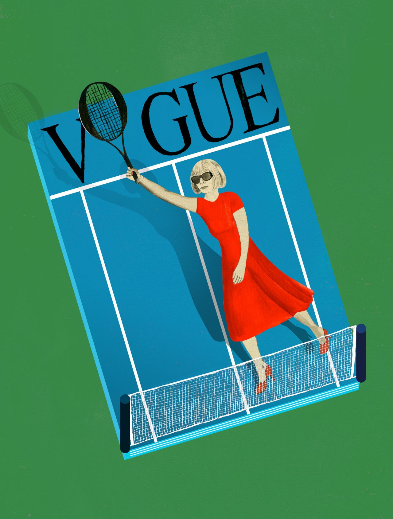 Vogue editor-in-chief Anna Wintour starts every day with an hour of tennis. 