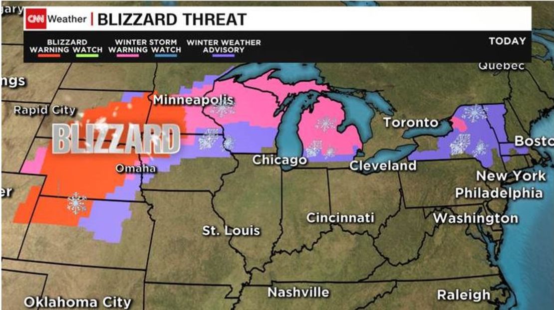 Wx Saturday snow threat map