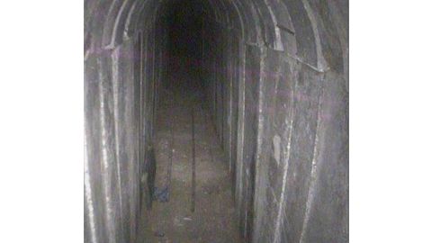 Israel's military destroyed a tunnel originating from Gaza that penetrated tens of meters inside Israeli territory, the Israeli Defense Force announced Sunday. 