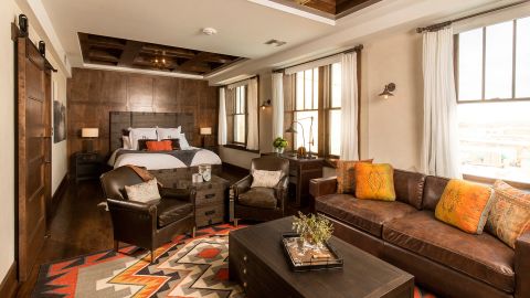The Tack Room: This suite has slate walls.