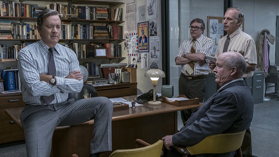 Hanks plays journalist Bill Bradlee in 2017's "The Post."
