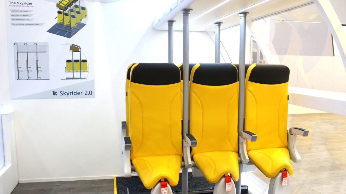 Aviointeriors unveiled the SkyRider 2.0 at the Aircraft Interiors Expo 2018 in Hamburg.