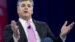 Fox News Host Sean Hannity speaks during the annual Conservative Political Action Conference (CPAC) 2016 at National Harbor in Oxon Hill, Maryland, outside Washington, March 4, 2016. / AFP / SAUL LOEB        (Photo credit should read SAUL LOEB/AFP/Getty Images)