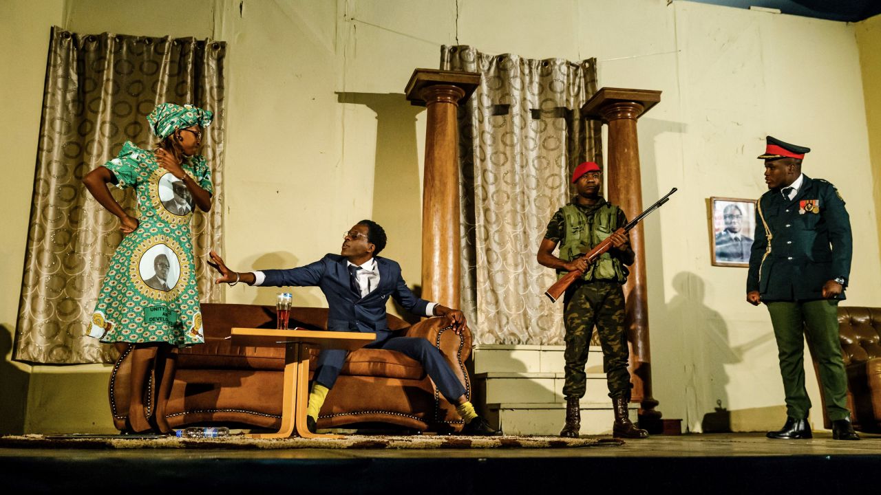 Carol Magenga plays Grace Mugabe, Khetani Banda as the former Zimbabwean president and Charles Munganasa as the former army commander General Costantino Chiwenga.