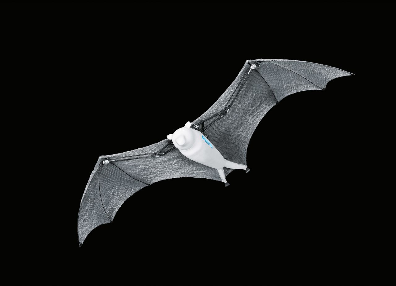 The BionicFlyingFoxis modeled after a large type of bat and can fly semi-autonomously.