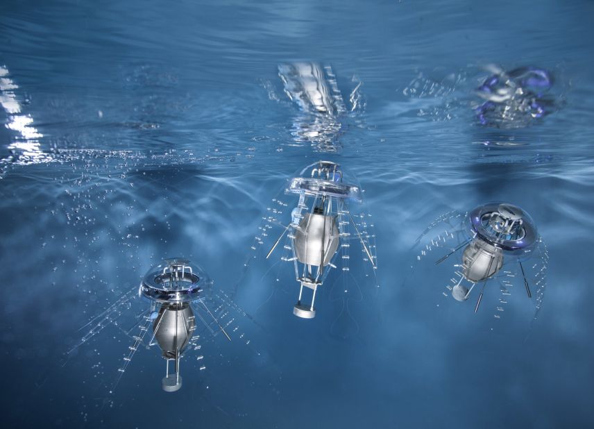 The AquaJelly, a robotic jellyfish from 2008.