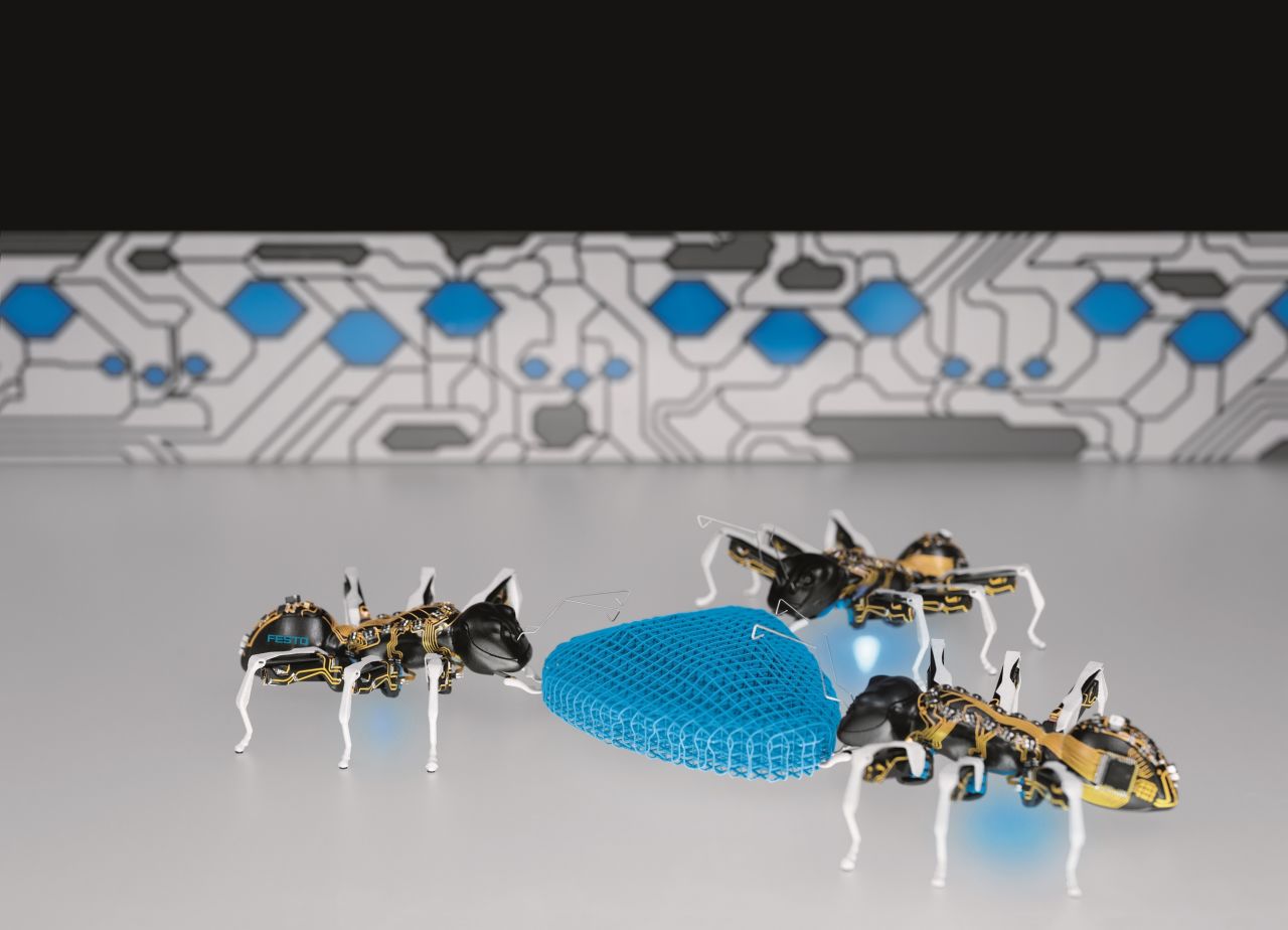 The BionicANTs from 2015 were designed to communicate and work together like real ants do.