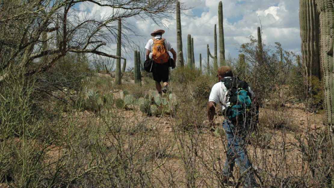 Search and rescue nonprofit Los Angeles Del Desierto (Desert Angels) at work on the Tohono O'odham Reservation in southern Arizona.