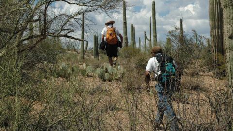 Search and rescue nonprofit Los Angeles Del Desierto (Desert Angels) at work on the Tohono O'odham Reservation in southern Arizona.