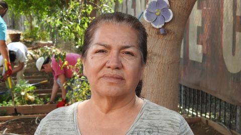 Irma Carrillo Nevarez, at the Golden Gate Community Center in Phoenix, Arizona. She says she has gotten little help from the authorities in tracing her missing son and daughter.