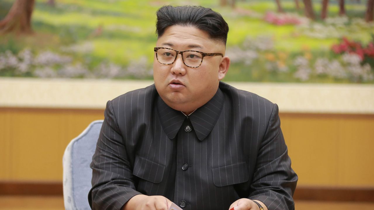 This picture taken on September 3, 2017 and released by North Korea's official Korean Central News Agency (KCNA) on September 4, 2017 shows North Korean leader Kim Jong-Un attending a meeting with a committee of the Workers' Party of Korea about the test of a hydrogen bomb, at an unknown location.
North Korea said it detonated a hydrogen bomb designed for a long-range missile on September 3 and called its sixth and most powerful nuclear test a "perfect success", sparking world condemnation and promises of tougher US sanctions. / AFP PHOTO / KCNA VIA KNS / STR / South Korea OUT / REPUBLIC OF KOREA OUT   ---EDITORS NOTE--- RESTRICTED TO EDITORIAL USE - MANDATORY CREDIT "AFP PHOTO/KCNA VIA KNS" - NO MARKETING NO ADVERTISING CAMPAIGNS - DISTRIBUTED AS A SERVICE TO CLIENTS
THIS PICTURE WAS MADE AVAILABLE BY A THIRD PARTY. AFP CAN NOT INDEPENDENTLY VERIFY THE AUTHENTICITY, LOCATION, DATE AND CONTENT OF THIS IMAGE. THIS PHOTO IS DISTRIBUTED EXACTLY AS RECEIVED BY AFP.  /         (Photo credit should read STR/AFP/Getty Images)