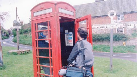 Richard in Great Snoring, a village in the UK, in 1989.