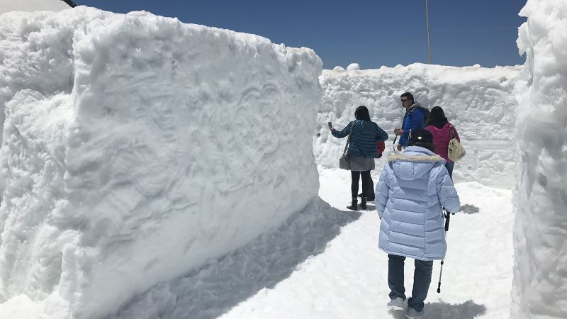 Roof of Japan': Deep snow corridor opens to visitors | CNN Roof of Japan': Deep snow corridor opens to visitors | CNN
