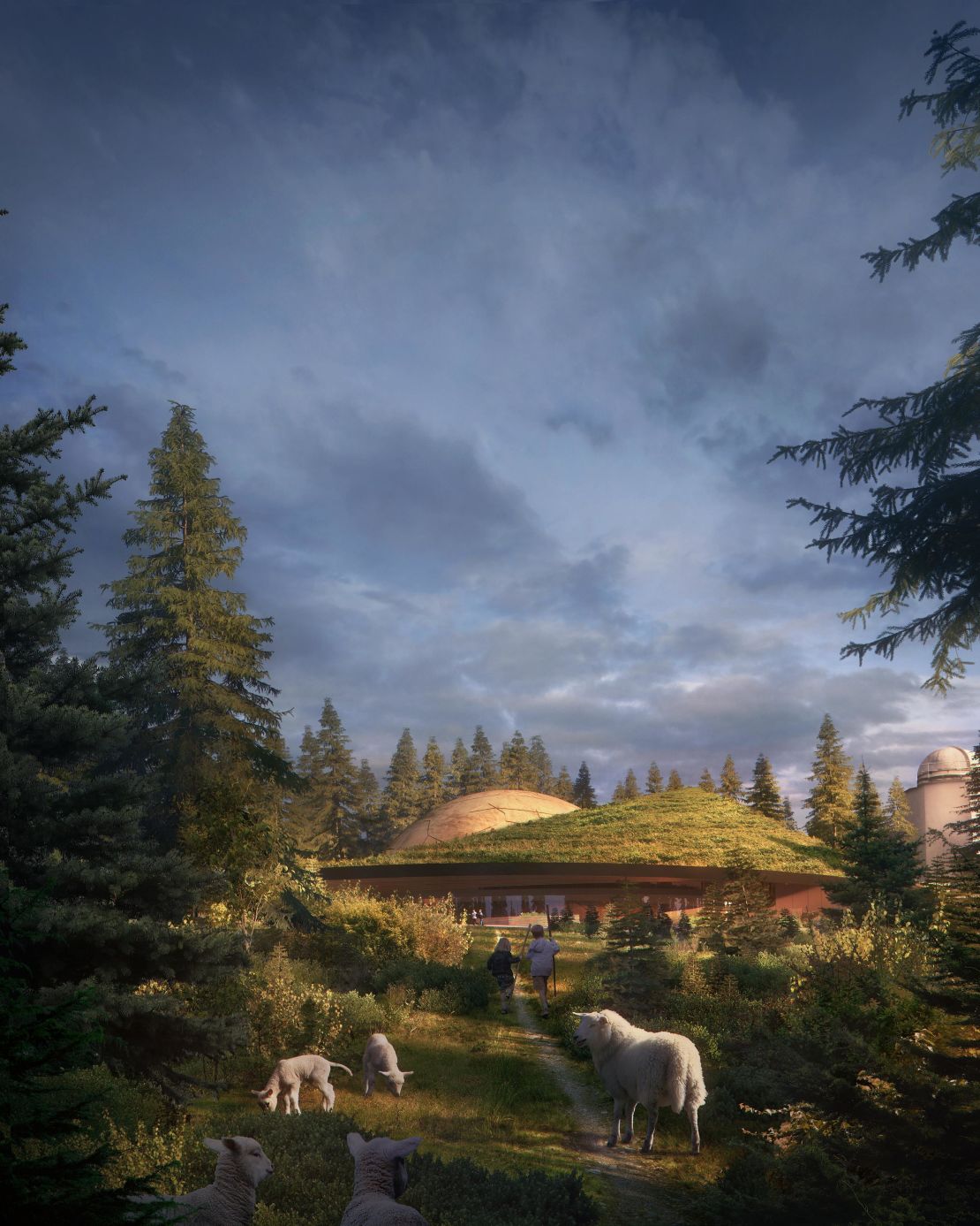 Snøhetta's planetarium will have a green roof.