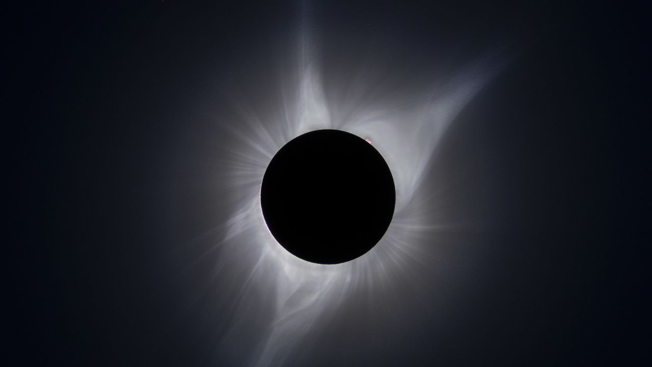 A solar eclipse, as seen from the observatory.