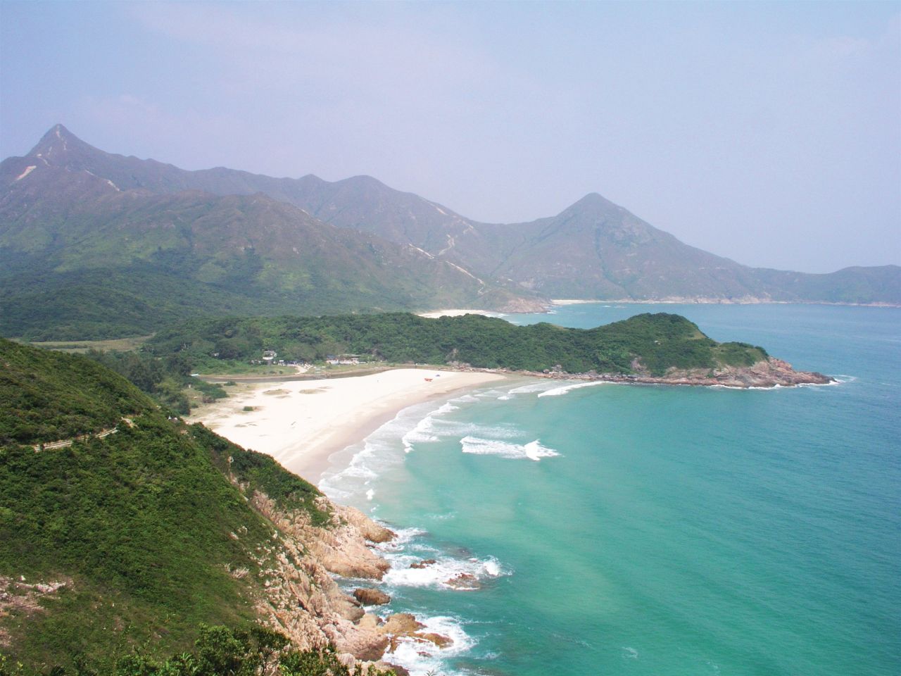 <strong>Tai Long Wan:</strong> The remote bay is home to four beaches -- Sai Wan, Ham Tin Wan, Tai Wan, and Tung Wan -- each separated by forested hills. 