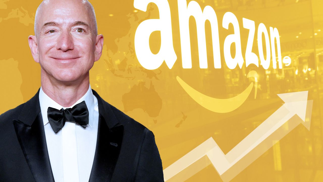 amazon jeff bezos happy