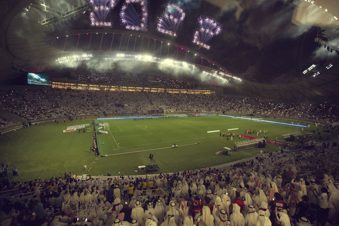 The Khalifa International Stadium in Doha, Qatar.