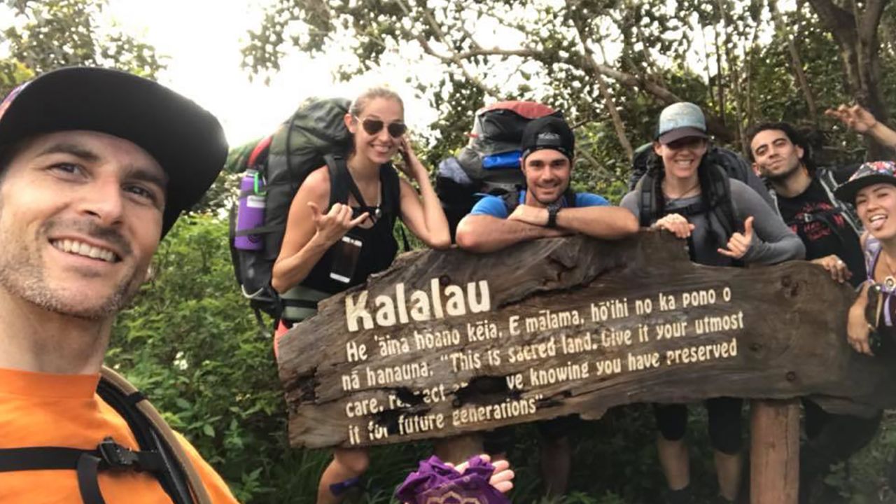 The group of friends snapped this photo on Wednesday at the beginning of their journey.