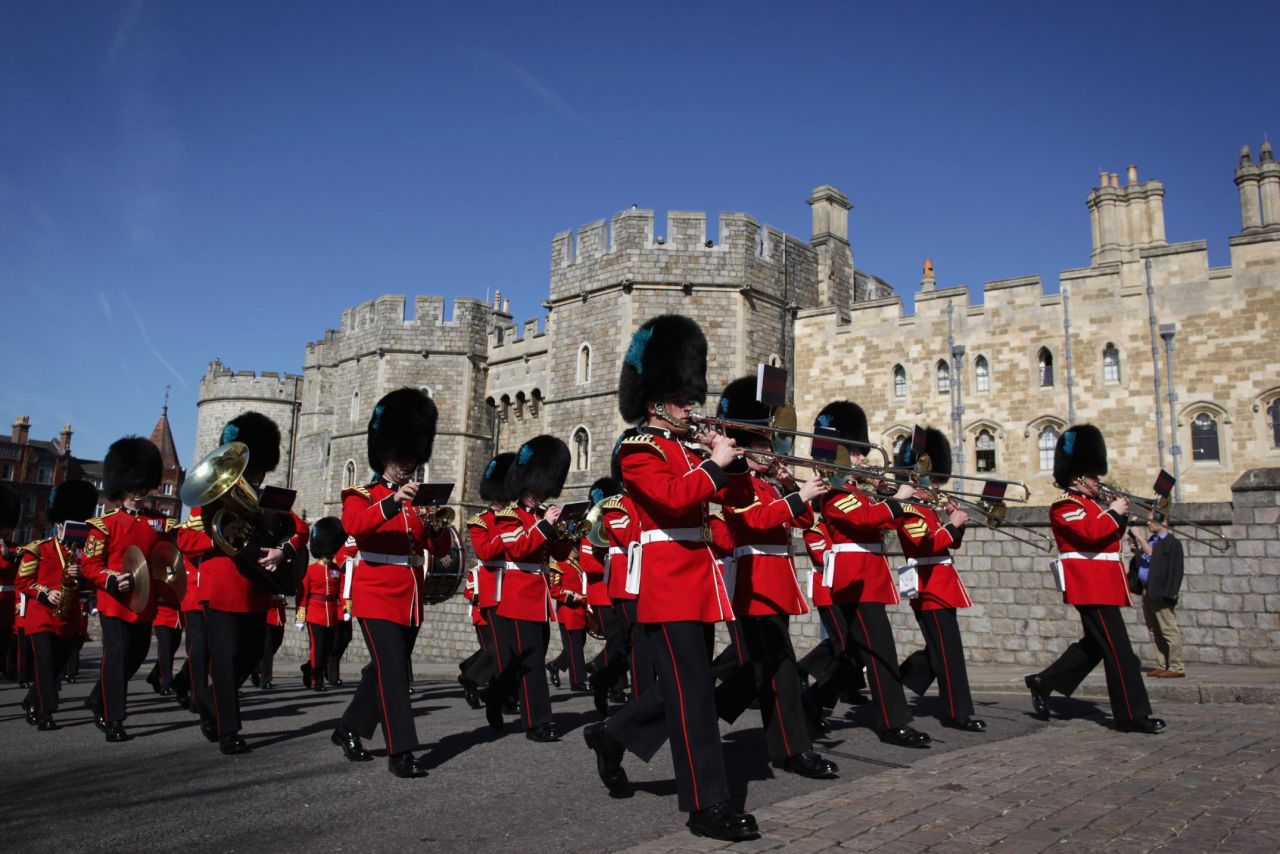 The changing the Guard takes place at Windsor Castle at 11am.