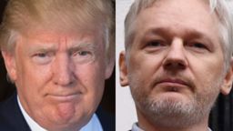 Trump Assange split MOBILE ONLY