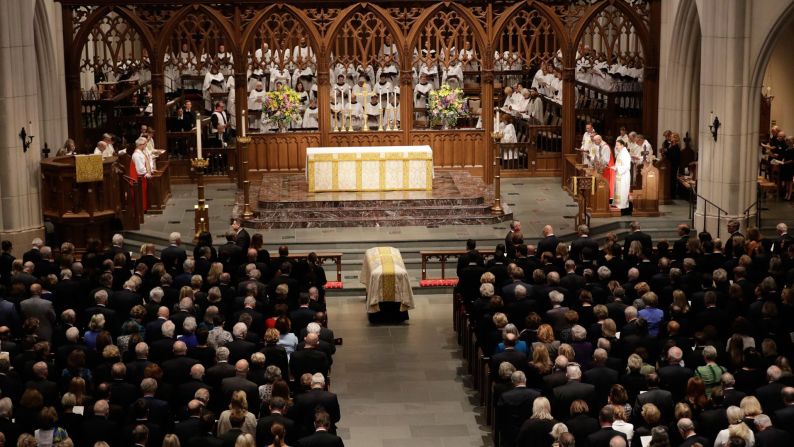 More than 1,000 mourners gathered in Texas on Saturday to pay their respects and celebrate the life of Barbara Bush, the matriarch of a Republican political dynasty.